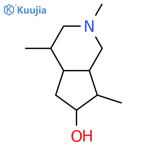 1H-Cyclopenta[c]pyridin-6-ol,octahydro-2,4,7-trimethyl-, (4R,4aR,6R,7R,7aR)- structure