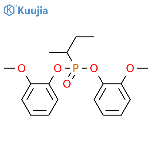 Phosphonic acid, (1-methylpropyl)-, bis(2-methoxyphenyl) ester structure