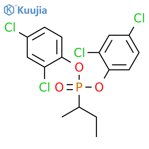 Phosphonic acid, (1-methylpropyl)-, bis(2,4-dichlorophenyl) ester structure