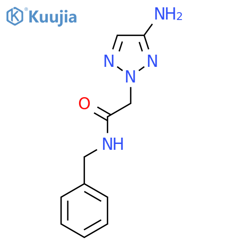 2-(4-amino-2H-1,2,3-triazol-2-yl)-N-benzylacetamide structure