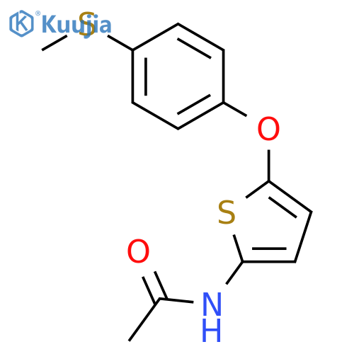 Acetamide, N-[5-[4-(methylthio)phenoxy]-2-thienyl]- structure