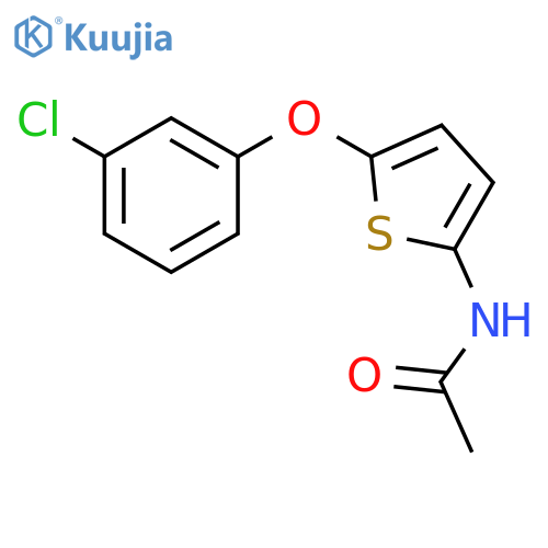 Acetamide, N-[5-(3-chlorophenoxy)-2-thienyl]- structure