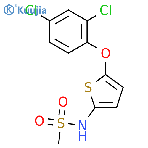 Methanesulfonamide, N-[5-(2,4-dichlorophenoxy)-2-thienyl]- structure
