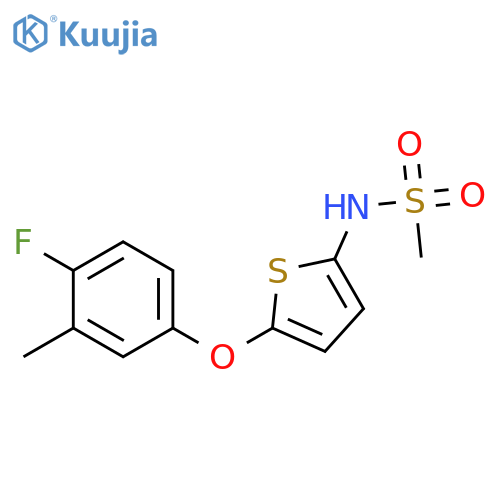 Methanesulfonamide, N-[5-(4-fluoro-3-methylphenoxy)-2-thienyl]- structure
