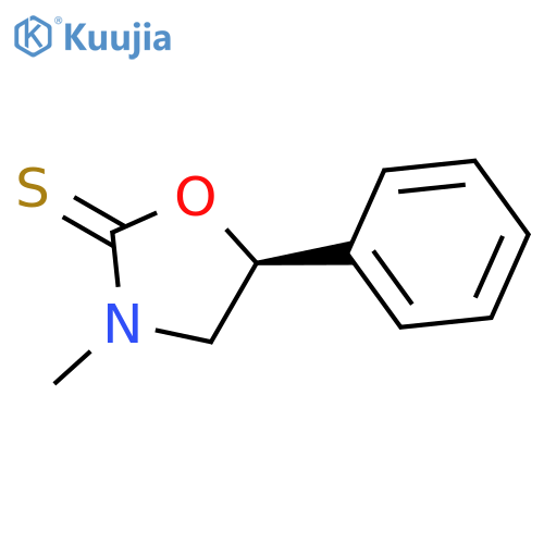 2-Oxazolidinethione, 3-methyl-5-phenyl-, (S)- structure