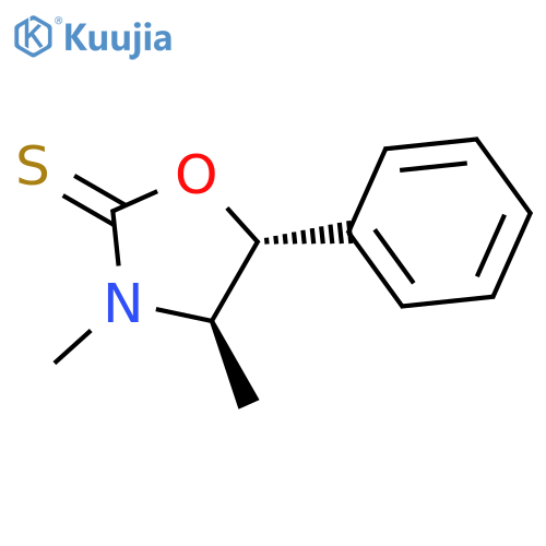 2-Oxazolidinethione, 3,4-dimethyl-5-phenyl-, (4R-trans)- structure