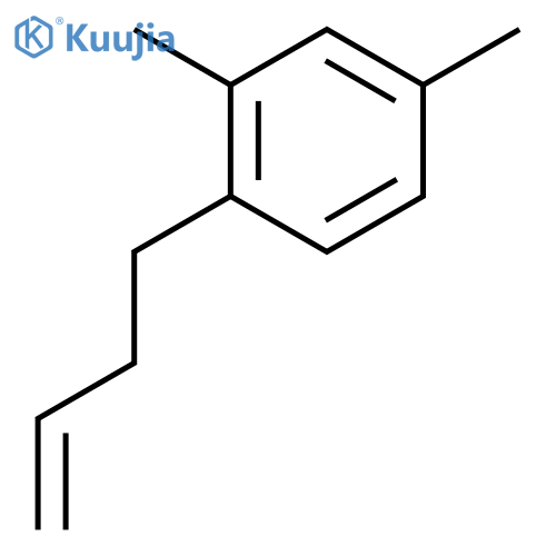 1-but-3-enyl-2,4-dimethylbenzene structure