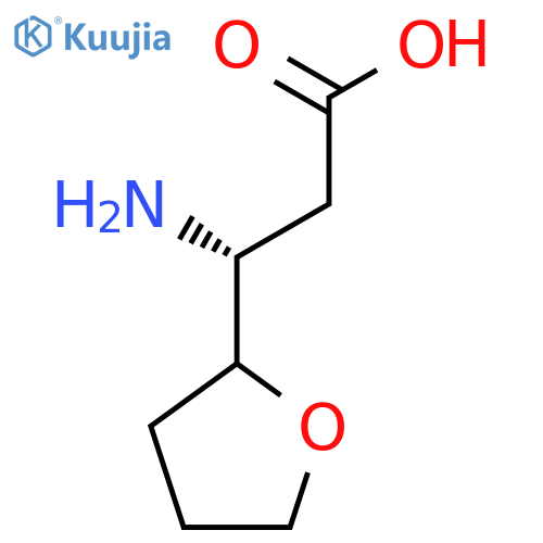 (3R)-3-Amino-3-(oxolan-2-yl)propanoic acid structure