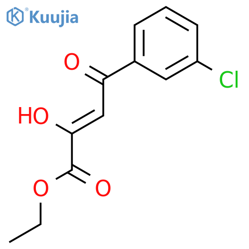 2-BUTENOIC ACID, 4-(3-CHLOROPHENYL)-2-HYDROXY-4-OXO-, ETHYL ESTER structure