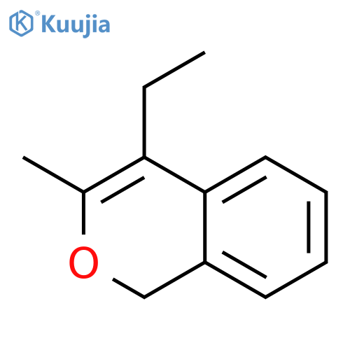 1H-2-Benzopyran, 4-ethyl-3-methyl- structure