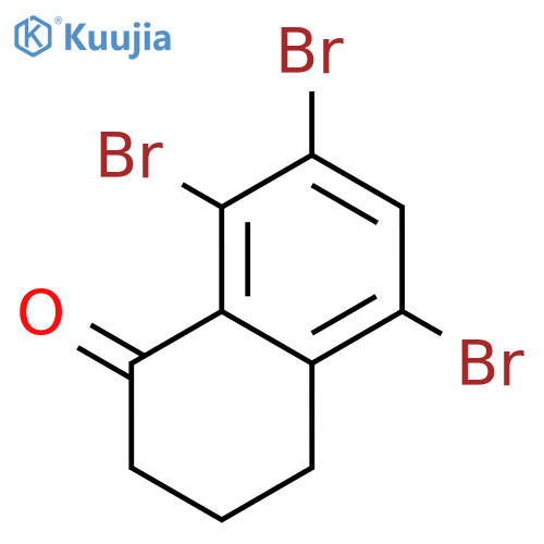 1(2H)-Naphthalenone, 5,7,8-tribromo-3,4-dihydro- structure