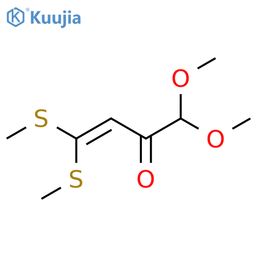 1,1-dimethoxy-4,4-bis(methylsulfanyl)but-3-en-2-one structure