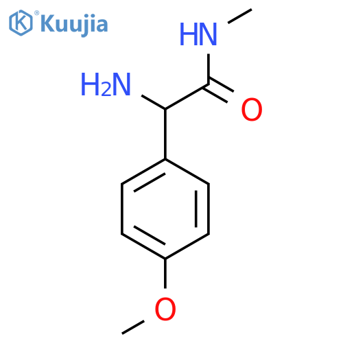 2-amino-2-(4-methoxyphenyl)-N-methylacetamide structure