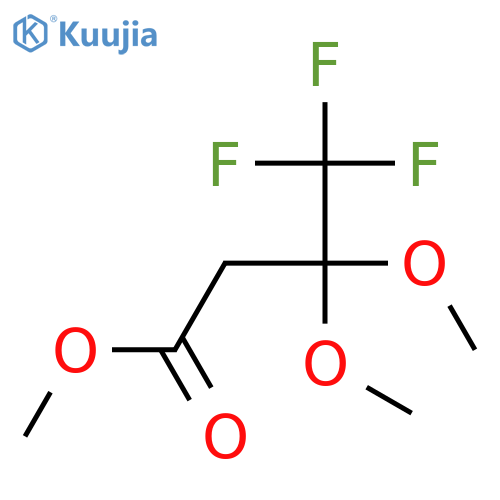 Butanoic acid, 4,4,4-trifluoro-3,3-dimethoxy-, methyl ester structure