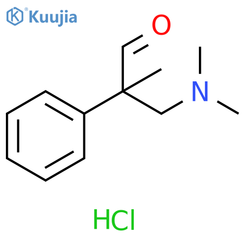 3-(dimethylamino)-2-methyl-2-phenylpropanal hydrochloride structure