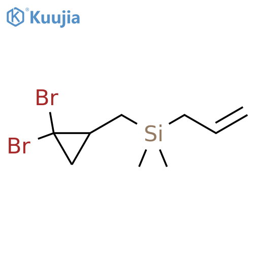 Silane, [(2,2-dibromocyclopropyl)methyl]dimethyl-2-propenyl- structure