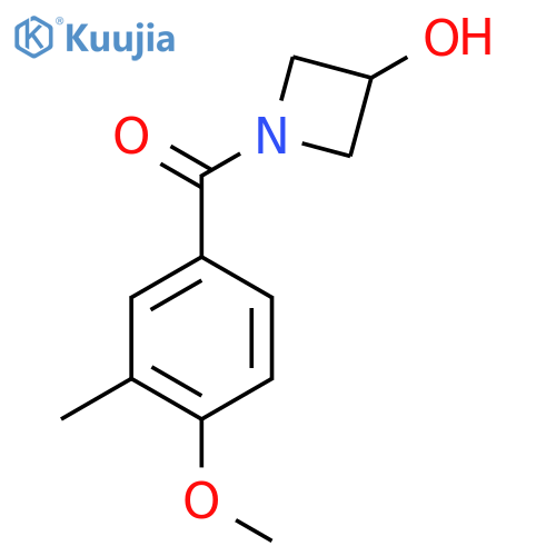 (3-Hydroxyazetidin-1-yl)(4-methoxy-3-methylphenyl)methanone structure