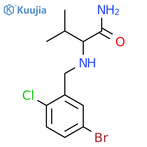 2-{(5-bromo-2-chlorophenyl)methylamino}-3-methylbutanamide structure
