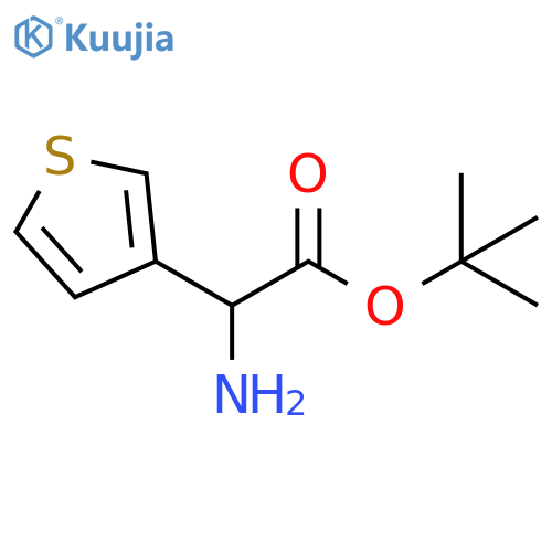 Tert-butyl 2-amino-2-(thiophen-3-yl)acetate structure