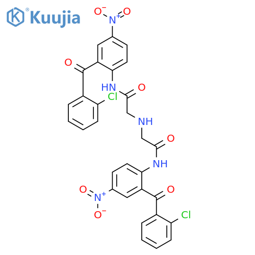 2,2'-IminobisN-2-(2-chlorobenzoyl)-4-nitrophenylacetamide structure