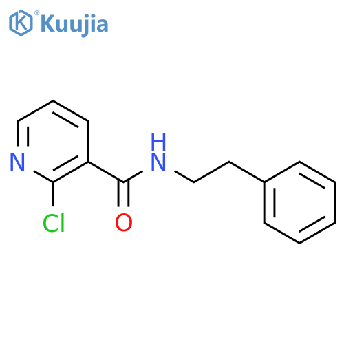 3-Pyridinecarboxamide, 2-chloro-N-(2-phenylethyl)- structure