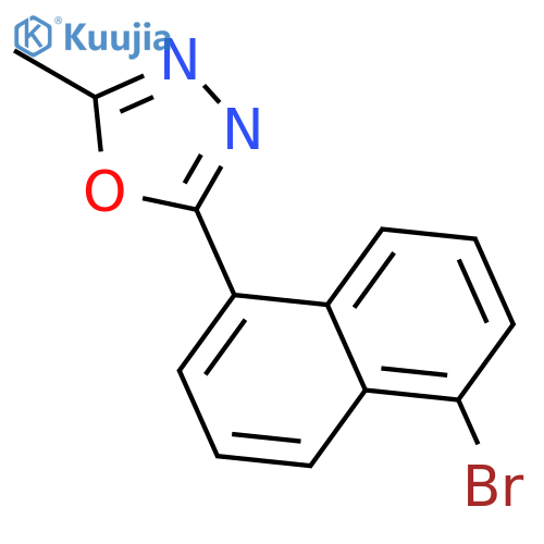 1,3,4-Oxadiazole, 2-(5-bromo-1-naphthalenyl)-5-methyl- structure