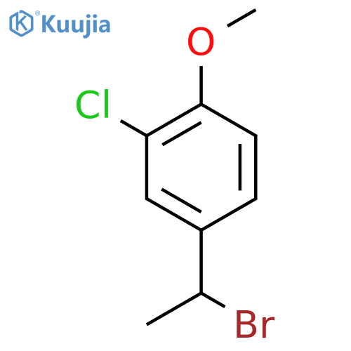 4-(1-Bromoethyl)-2-chloro-1-methoxybenzene structure
