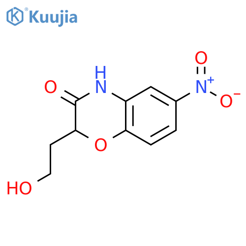 2-(2-Hydroxyethyl)-6-nitro-2h-1,4-benzoxazin-3(4h)-one structure
