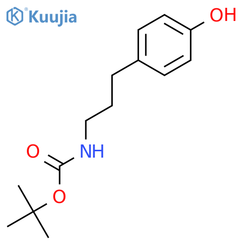 tert-butyl N-3-(4-hydroxyphenyl)propylcarbamate structure