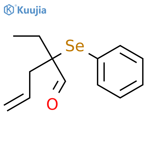 4-Pentenal, 2-ethyl-2-(phenylseleno)- structure