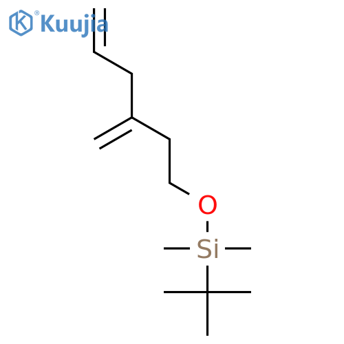 Silane, (1,1-dimethylethyl)dimethyl[(3-methylene-5-hexenyl)oxy]- structure