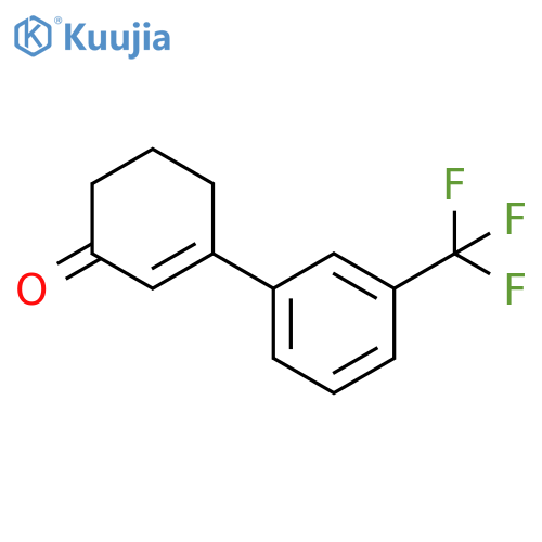 3-3-(trifluoromethyl)phenylcyclohex-2-en-1-one structure