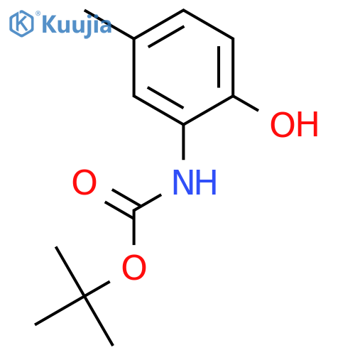 Carbamic acid, (2-hydroxy-5-methylphenyl)-, 1,1-dimethylethyl ester structure