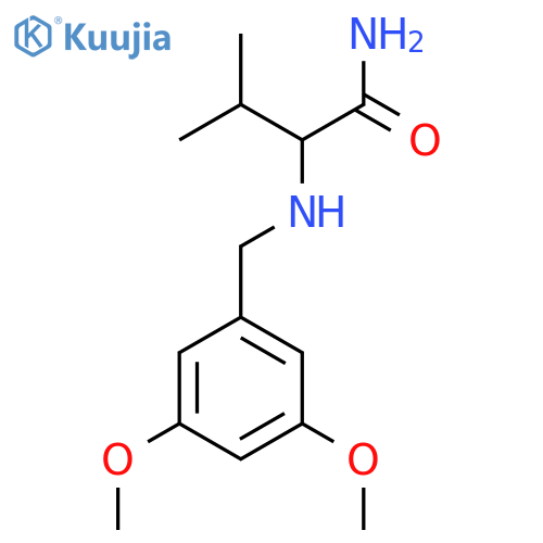 2-{(3,5-dimethoxyphenyl)methylamino}-3-methylbutanamide structure