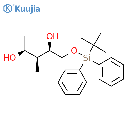 L-Arabinitol, 3,5-dideoxy-1-O-[(1,1-dimethylethyl)diphenylsilyl]-3-methyl- structure