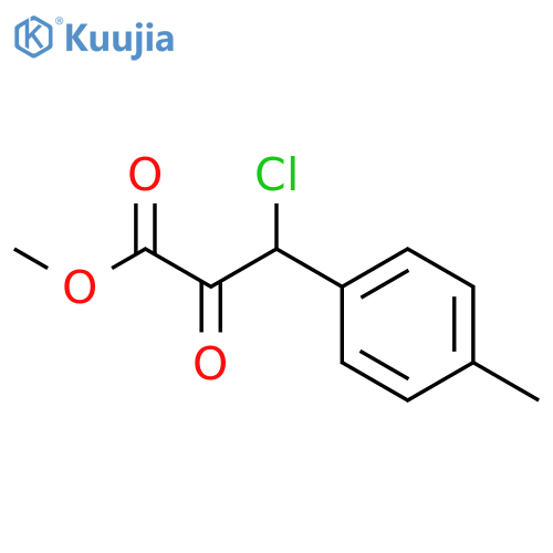 methyl 3-chloro-3-(4-methylphenyl)-2-oxopropionate structure
