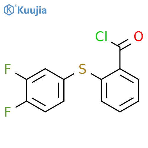 Benzoyl chloride, 2-[(3,4-difluorophenyl)thio]- structure