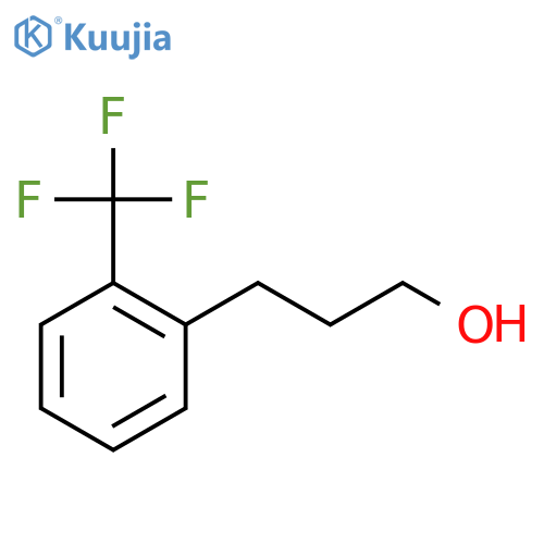 3-[2-(trifluoromethyl)phenyl]propan-1-ol structure