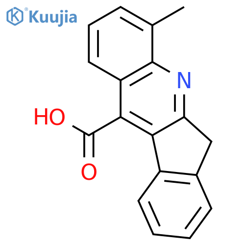 6H-Indeno[2,1-b]quinoline-11-carboxylic acid, 4-methyl- structure