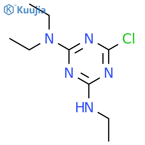1,3,5-Triazine-2,4-diamine,6-chloro-N2,N2,N4-triethyl- structure