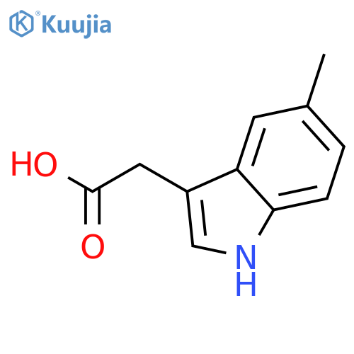 2-(5-Methyl-1H-indol-3-yl)acetic acid structure