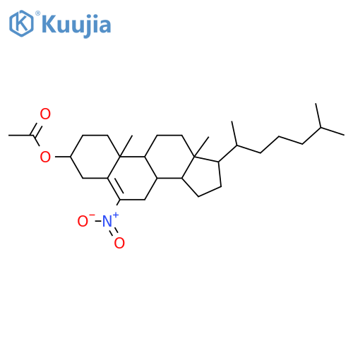 Cholest-5-en-3-ol,6-nitro-, 3-acetate, (3b)- structure