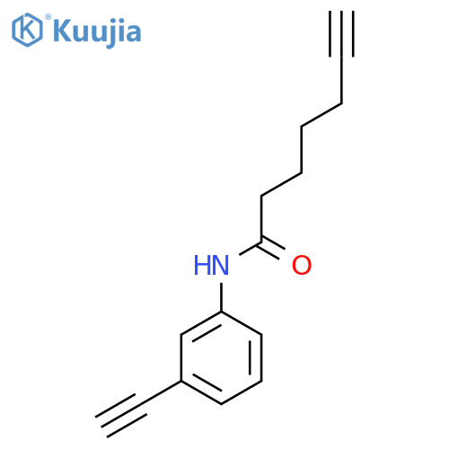 N-(3-ethynylphenyl)hept-6-ynamide structure