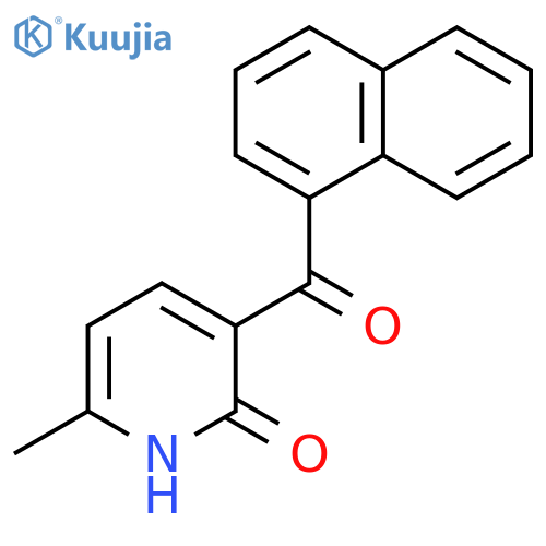 2(1H)-Pyridinone, 6-methyl-3-(1-naphthalenylcarbonyl)- structure