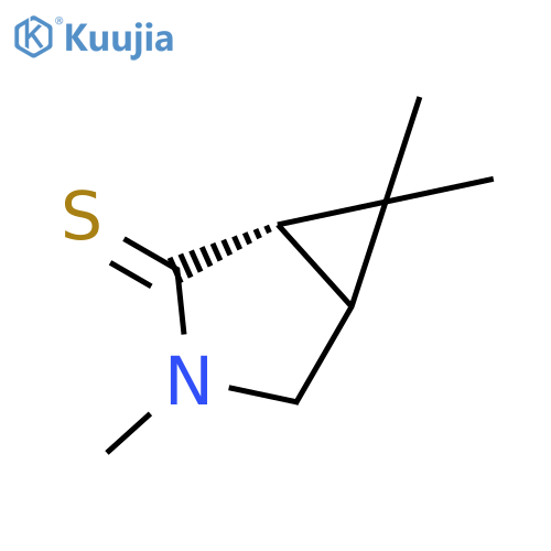 3-Azabicyclo[3.1.0]hexane-2-thione, 3,6,6-trimethyl-, (1S)- structure