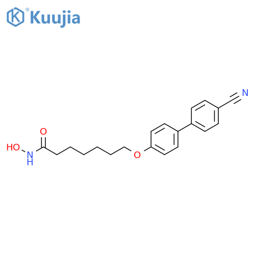 Heptanamide, 7-[(4'-cyano[1,1'-biphenyl]-4-yl)oxy]-N-hydroxy- structure