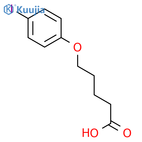 5-(4-iodophenoxy)pentanoic acid structure