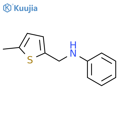 N-[(5-methylthiophen-2-yl)methyl]aniline structure