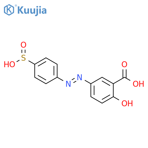(E)-2-Hydroxy-5-((4-sulfinophenyl)diazenyl)benzoic Acid structure