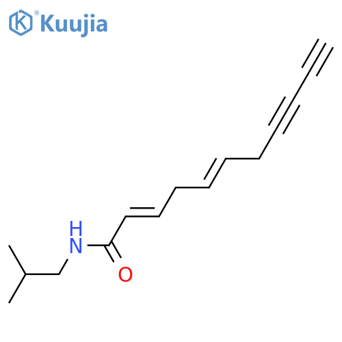 2,5-Undecadiene-8,10-diynoic acid; (2E,5Z)-form, 2-Methylpropylamide structure